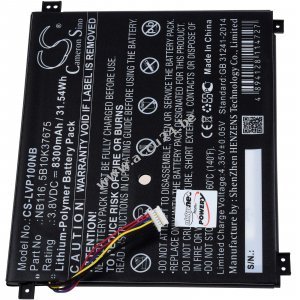 Accu geschikt voor Laptop Lenovo IdeaPad 100S-11IBY 80R200DHGE, Type NB116