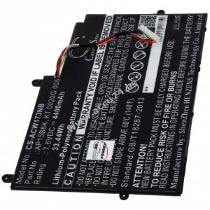 Batterij voor Laptop Acer Aspire Switch 11 SW5-173 / Aspire Switch 11 SW5-173P / Type AP15B8K