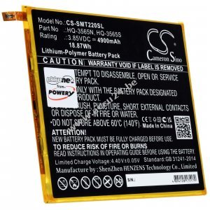 Batterij geschikt voor tablet Samsung Galaxy Tab A7 Lite 8.7 2021, SM-T220, type HQ-3565S