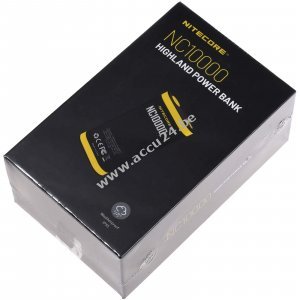 Nitecore Powerbank NC10000 10000mAh + LED-lampje 50 lumen