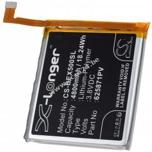 Batterij past op mobiele telefoon Beafon X5 Premium type 625871PV