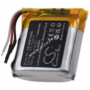 Oplaadbare batterij geschikt voor Skullcandy Crusher Evo draadloze hoofdtelefoon type FT112931P