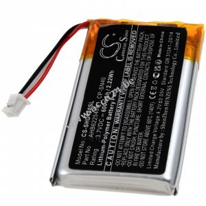 Batterij compatibel met draadloze hoofdtelefoons Sennheiser Momentum 2.0, 3.0, type AHB622540N1