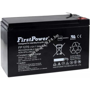 FirstPower Loodgelbatterij FP1270 VdS