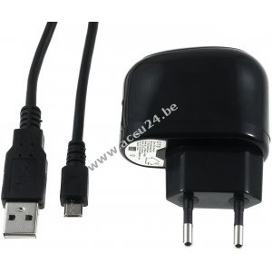 USB-Lader incl. 2.0 High-Speed USB-Kabel met Micro USB