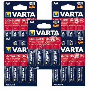 Varta Max Tech AA alkaline batterijen - 20 stuks 5x4 blisterverpakkingen