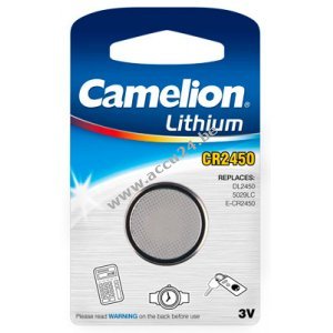 Lithium knoopcel Camelion CR2450 1 blisterverpakking