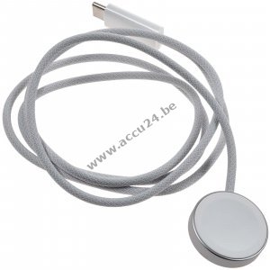 Apple Watch IC579-A2515 magnetische snellaadkabel naar USB-C wit 1m