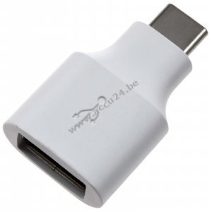 Originele Google OTG-adapter, USB-aansluiting naar USB-C-stekker, wit, ADA-GGL-A2C