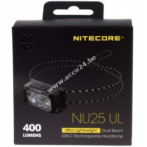 Nitecore NU25UL Ultralichte LED-hoofdlamp, hoofdlamp met USB-C