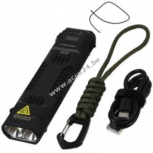 Nitecore EDC29 LUMINBLADE 6500 lumen USB-C zaklamp zwart