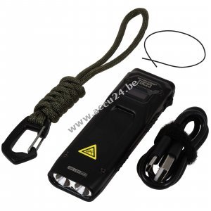 Nitecore EDC23 SABER zaklamp 2500 lumen USB-C zwart