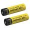 2x Nitecore Li-Ion speciale oplaadbare batterij 18650 2600mAh