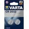 Lithium knoopcel Varta CR2032, vervangt DL2032 IEC CR2032 Blisterverpakking van 2