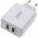 goobay 28W USB-A QC dual snellader - 2 poorten, Quick Charge 3.0, compact wit