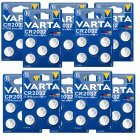 50x VARTA CR2032 DL2032 ECR2032 Lithium knoopcellen - 10x blisterverpakking van 5 voor horloges, autosleutels & meer