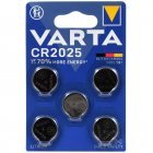 Varta Lithium knoopcel CR2025 DL2025 blisterverpakking van 5