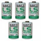 5x Lithium batterij Saft LS14250 1/2AA 3,6Volt