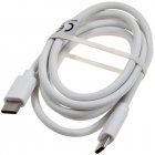 Datalaadkabel USB-C naar USB-C 65W 1m Wit